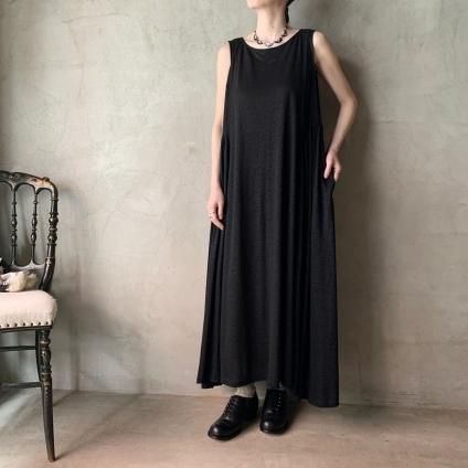 新品 suzuki takayuki linen dressワンピース ブラック suzuki takayuki linen dress black