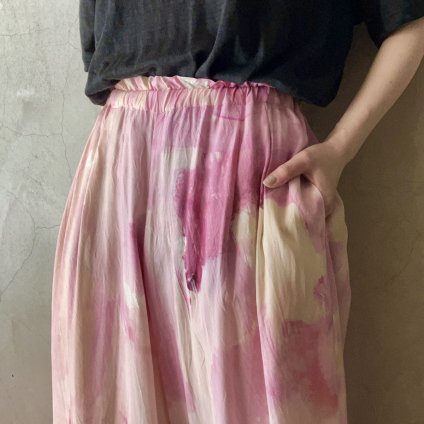 【Coci la elle × suzuki takayuki 花と砂】gathered pants（コシラエル × スズキタカユキ ギャザードパンツ）Magnolia