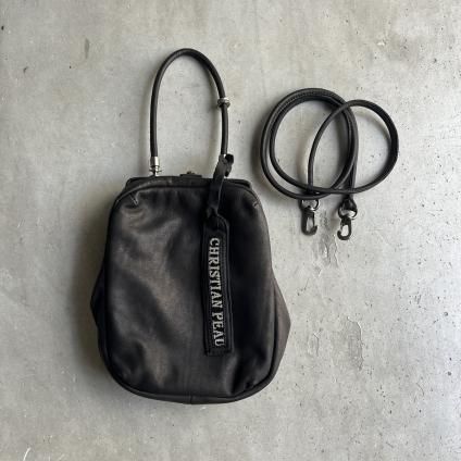 CHRISTIAN PEAU GM S/FRAME BAG 2WAYʥꥹ ݡ BLACK