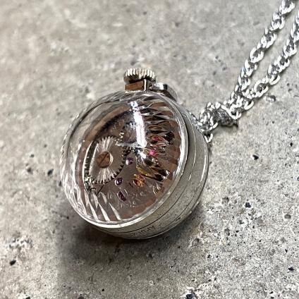 SEIKO（セイコー）Pendant Watch ネイビー文字盤 裏面スケルトン