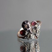 Early Victorian Giardinetti Ring Diamond Garnetʥȥꥢ ǥͥåƥ   ͥåȡ