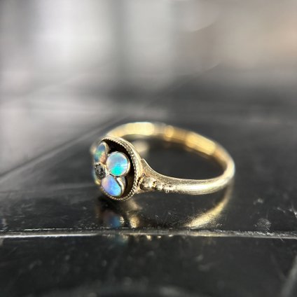 Georgian - Victorian 18KYG Opal Diamond Ringʥ硼 - ȥꥢ ѡ  󥰡