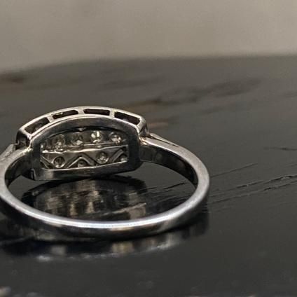 Art Deco Platinum Diamond Ring(アールデコ プラチナ Art Deco Platinum Diamond Ring(アールデコ プラチナ