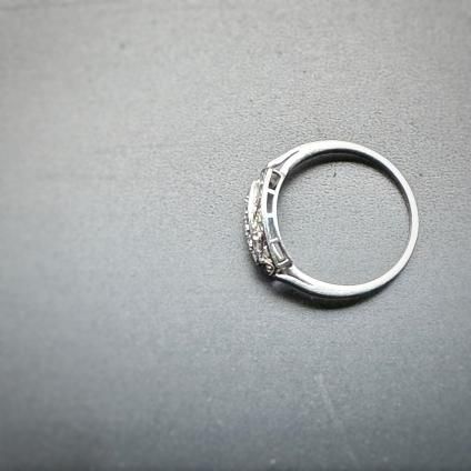 Art Deco Platinum Diamond Ring(アールデコ プラチナ Art Deco Platinum Diamond Ring(アールデコ プラチナ