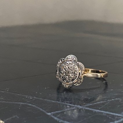 1900 -1920's Platinum Diamond Cluster Ring1900 -1920's ץ  饹󥰡