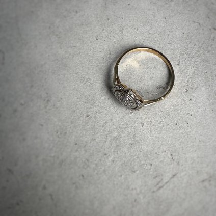 1900 -1920's Platinum Diamond Cluster Ring1900 -1920's ץ  饹󥰡