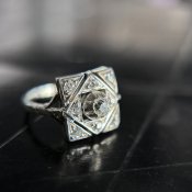 1920's WG Diamond Ring（ 1920年代 ホワイトゴールド ダイヤモンド リング）