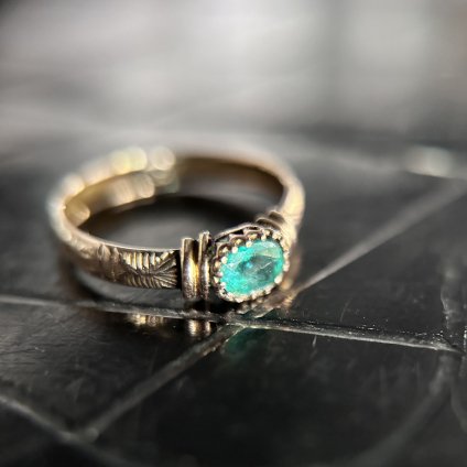 Vintage 9KYG Emerald Ring（ヴィンテージ 9KYG エメラルド リング ...