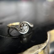 1920's 15K Diamond Spiral Ring（ダイヤモンド スパイラルリング）
