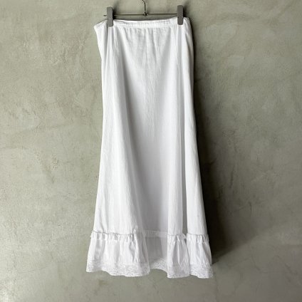 France Antique Cotton Hem Lace Skirt（アンティーク コットン ...