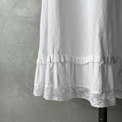 France Antique Cotton Hem Lace Skirtʥƥ åȥ إ졼 ȡ