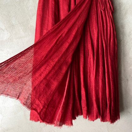 suzuki takayuki long skirt（スズキタカユキ ロングスカート）Dawn Red