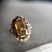1930-40's Silver Amber Glass Ring 1930-40ǯ СС饹󥰡