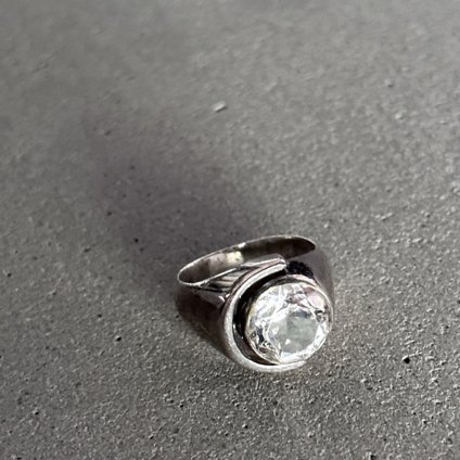 Vintage Denmark Silver Rock Crystal Ringʥơ ǥޡ С 徽 󥰡