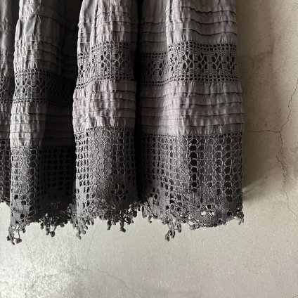 1910's France Antique Cotton Hem Lace Skirtʥƥ åȥ إ졼 ȡ˸