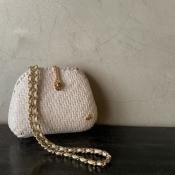 Vintage Italy Rattan Shoulder Bagʥơ ꥢ  ۥ磻 Хå