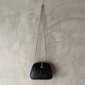 Vintage Italy Rattan Shoulder Bag（ヴィンテージ イタリア 籐 ブラック ショルダーバッグ）