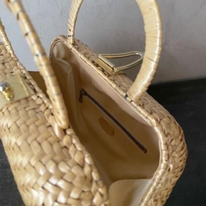 Vintage Italy Rattan Hand Bagʥơ ꥢ  ϥɥХå