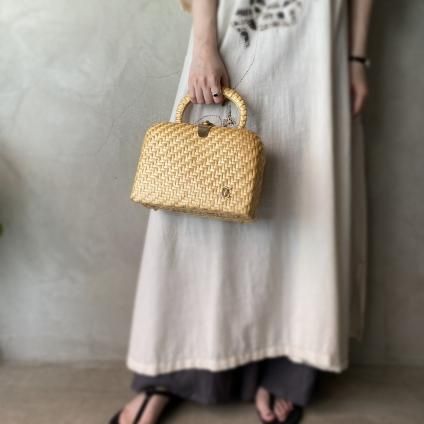 Vintage Italy Rattan Hand Bagʥơ ꥢ  ϥɥХå