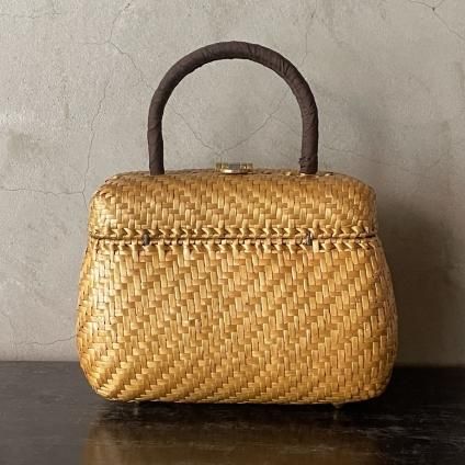 Vintage Italy Rattan Bagʥơ ꥢ   ϥɥХå