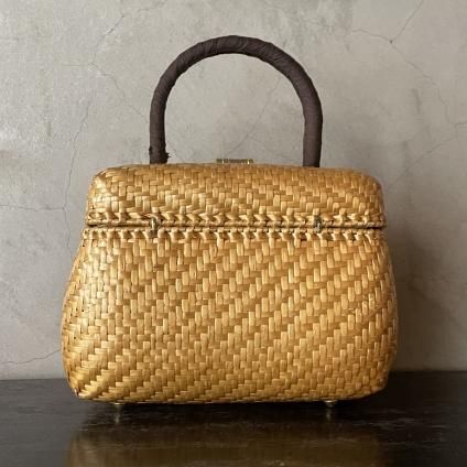 Vintage Italy Rattan Bagʥơ ꥢ   ϥɥХå