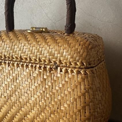 Vintage Italy Rattan Bagʥơ ꥢ   ϥɥХå