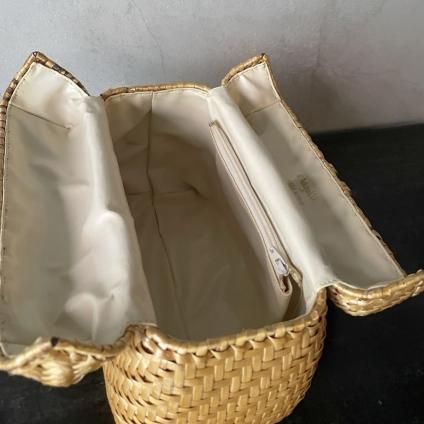 Vintage Italy Rattan Bagʥơ ꥢ   ϥɥХå