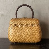 Vintage Italy Rattan Bag（ヴィンテージ イタリア 籐  ハンドバッグ）