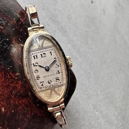 1939ǯ ROLEX Art Deco 18KYG Oval Case 괬1939ǯ å ǥ 18 ʱ߷ 