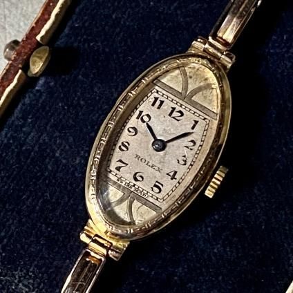 1939年 ROLEX Art Deco 18KYG Oval Case 手巻（1939年