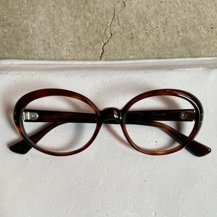 60's FRANCE  Oval Cat Eye FrameʥХ륭åȥ ᥬͥե졼Brown