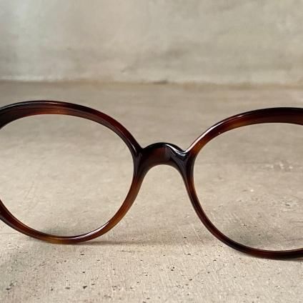 60's FRANCE  Oval Cat Eye FrameʥХ륭åȥ ᥬͥե졼Brown