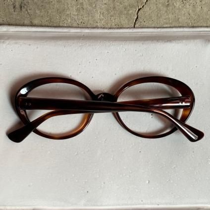 60's FRANCE  Oval Cat Eye FrameʥХ륭åȥ ᥬͥե졼Brown