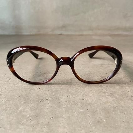 60's FRANCE  Oval Cat Eye FrameʥХ륭åȥ ᥬͥե졼Brown