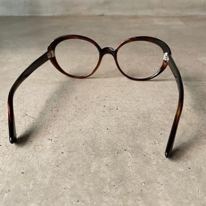 60's FRANCE  Oval Cat Eye FrameʥХ륭åȥ ᥬͥե졼Brown