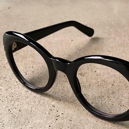 60's FRANCE  Oval Cat Eye FrameʥХ륭åȥ ᥬͥե졼Black