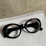 60's FRANCE  Oval Cat Eye FrameʥХ륭åȥ ᥬͥե졼Black