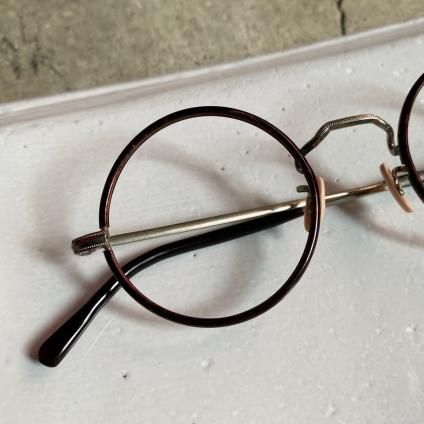 40's FRANCE Tortoise/Metal Round Frameʥ饦 ᥬͥե졼 봬