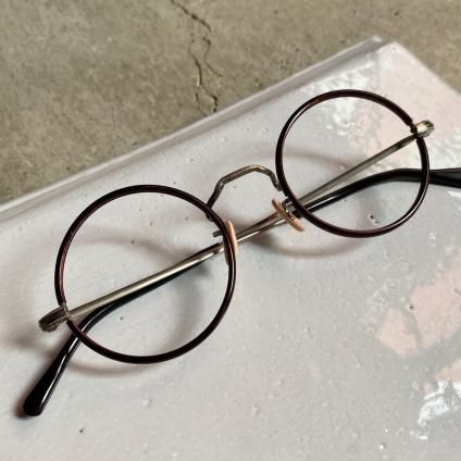 40's FRANCE Tortoise/Metal Round Frameʥ饦 ᥬͥե졼 봬