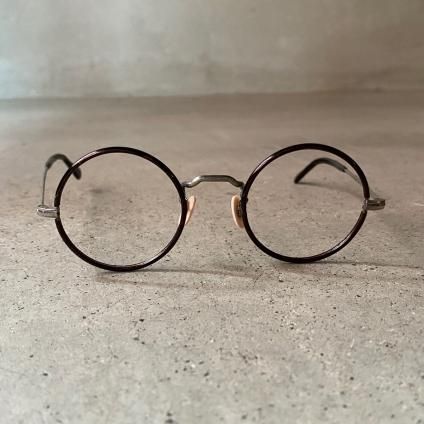 40's FRANCE Tortoise/Metal Round Frameʥ饦 ᥬͥե졼 봬