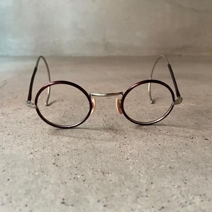 30's FRANCE Tortoise/Metal Round Frame（ラウンド メガネフレーム