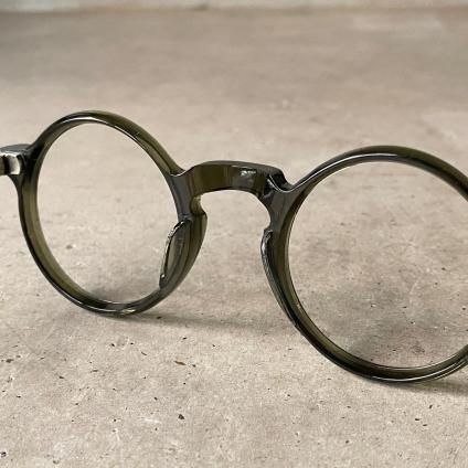 40's FRANCE Panto Frame ѥ ᥬͥե졼Smoky Green 