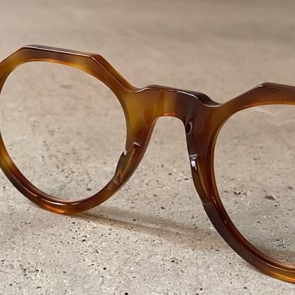 50's FRANCE Crown Panto Frameʥ饦ѥ ᥬͥե졼Tortoise