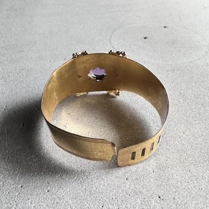 1930's Metal Purple Glass Bangle1930's ᥿ ѡץ륬饹 Х󥰥 