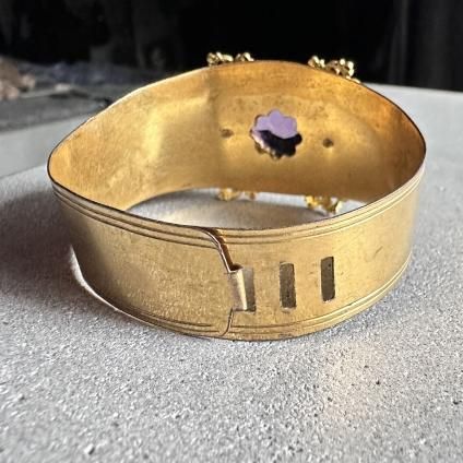 1930's Metal Purple Glass Bangle1930's ᥿ ѡץ륬饹 Х󥰥 