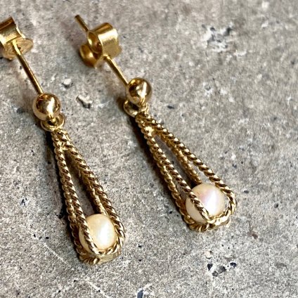 ơ 9K  ѡԥ9KYG Pearl Earrings