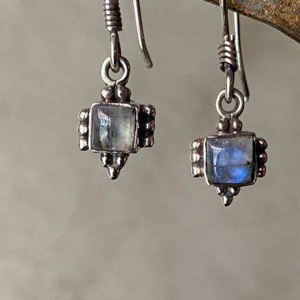 ơ С ࡼ󥹥ȡ ԥSilver Moonstone Earrings