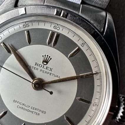 ڤѡ1951ǯ ROLEX OYSTER PERPETUAL SEMI BUBBLE BACKʥå  ѡڥ奢 ߥХ֥Ref.6085