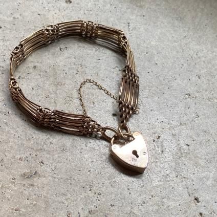 ơ ĥ ϡ ѥɥå ֥쥹åȡHeart Padlock Bracelet