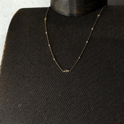 1900-10ǯ 18K  ѡ ͥå쥹18KYG Pearl Chain Necklace